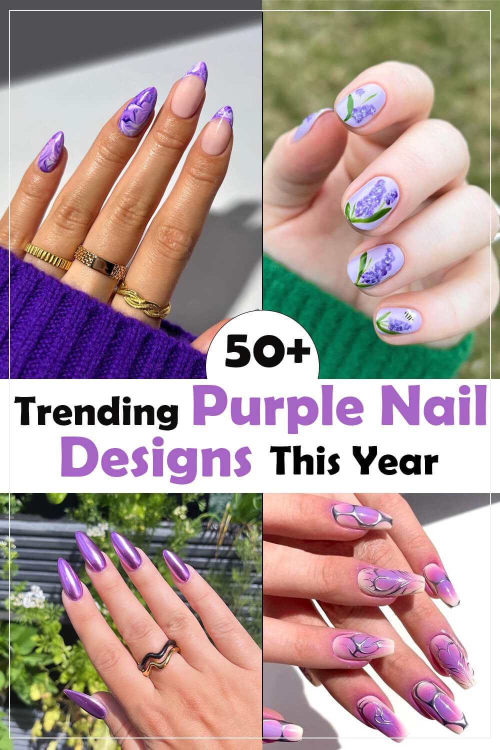 Purple Nail Designs