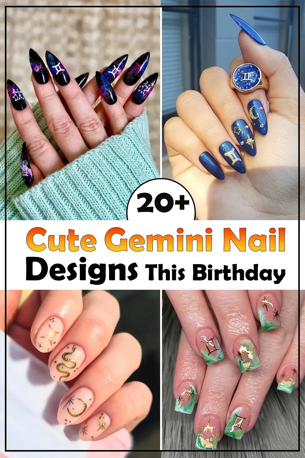 Gemini Nail Designs