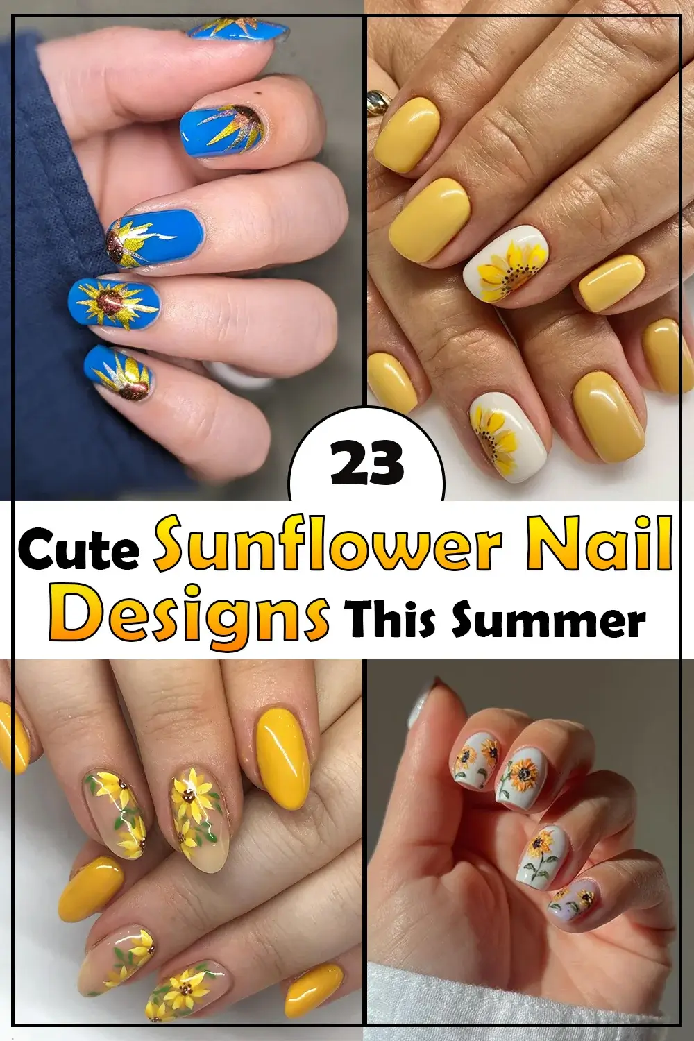 Sunflower Nails ideas