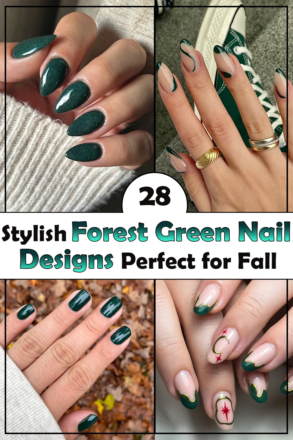 Forest Green Nail Designs