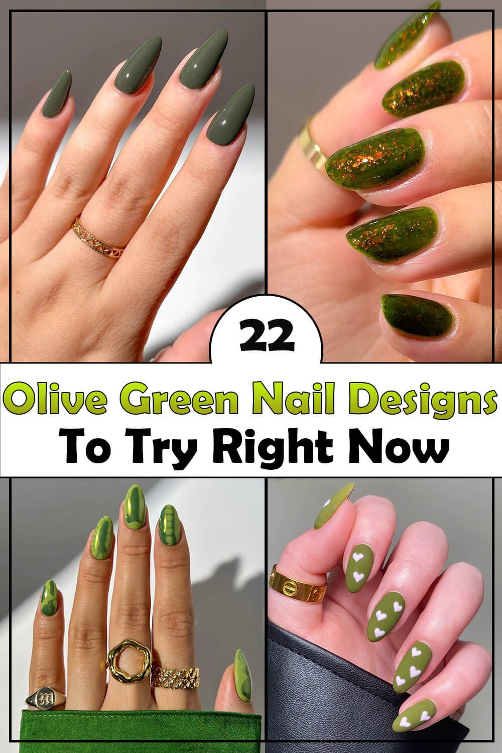 22 Olive Green Nail Designs