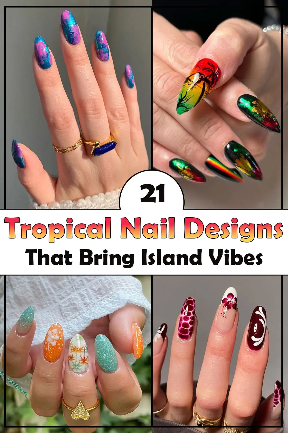 21 Tropical Nail Designs