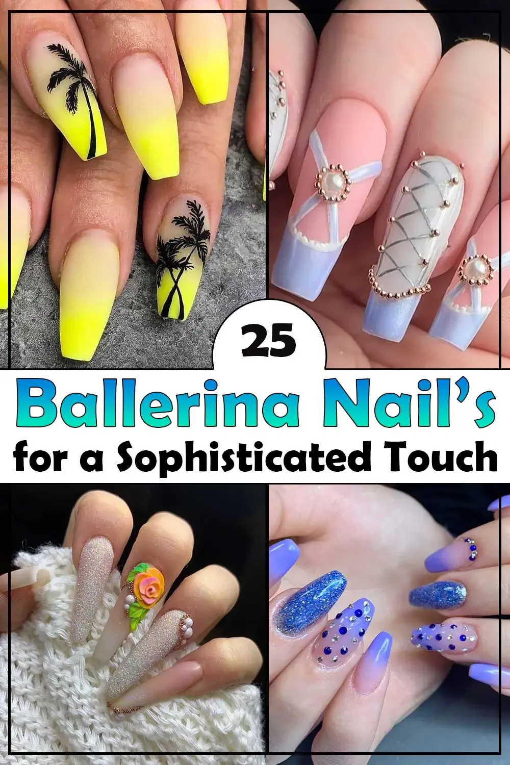 25 Ballerina Nail designs