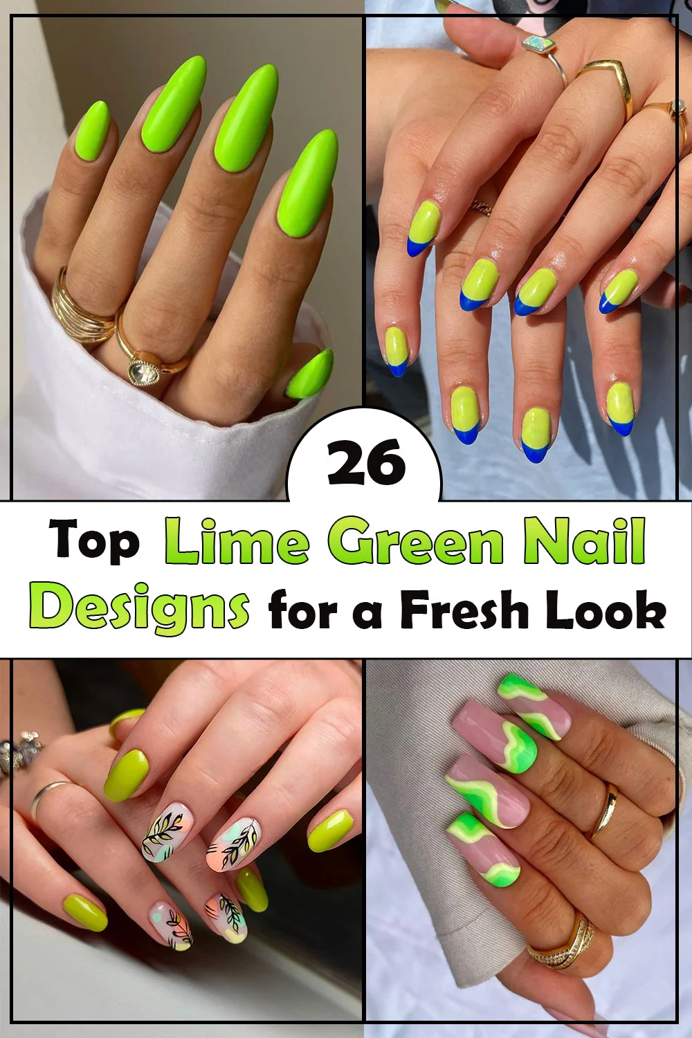 26 Stunning Lime Green Nail Designs