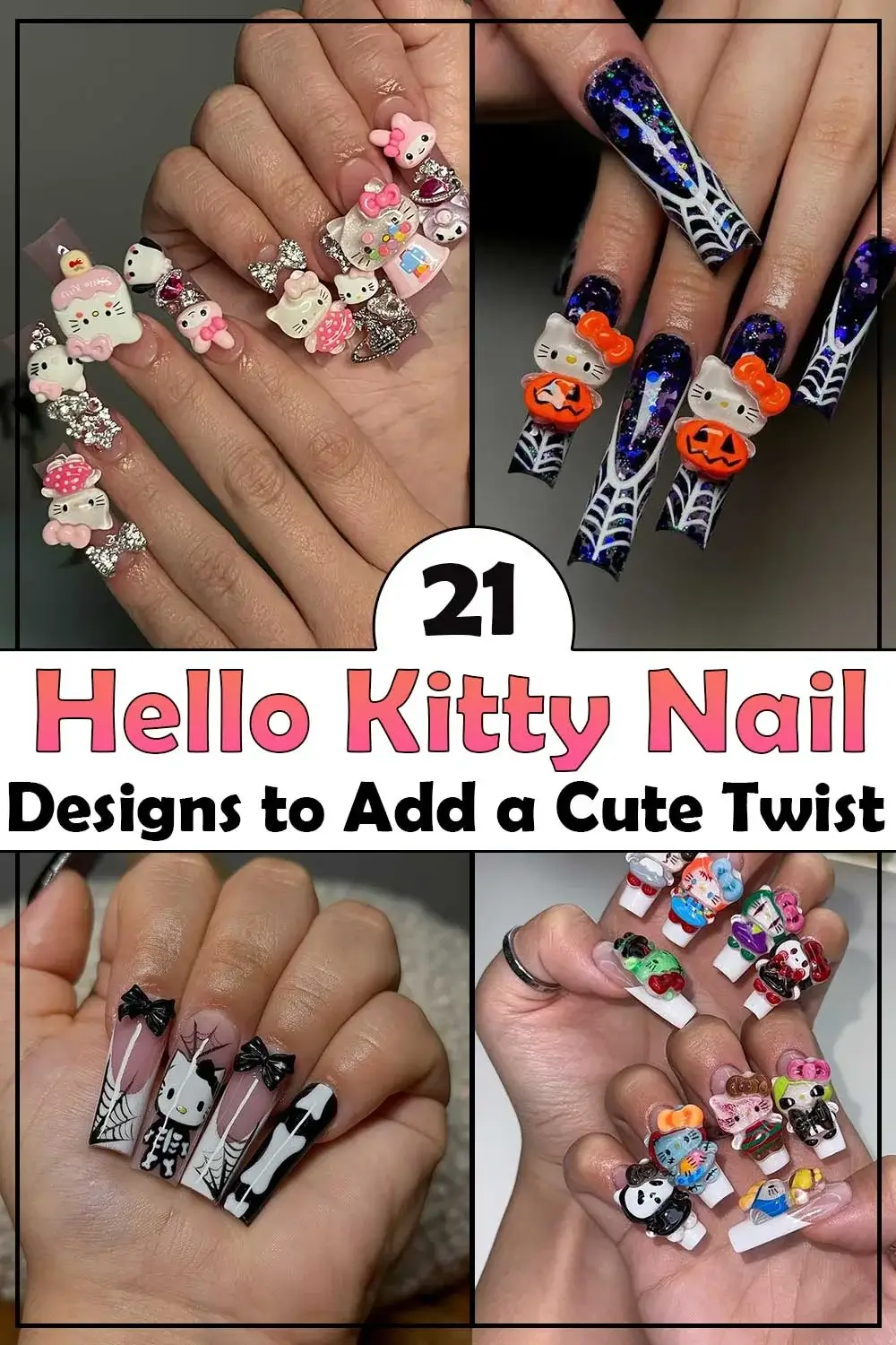 21 Hello Kitty Nail Designs