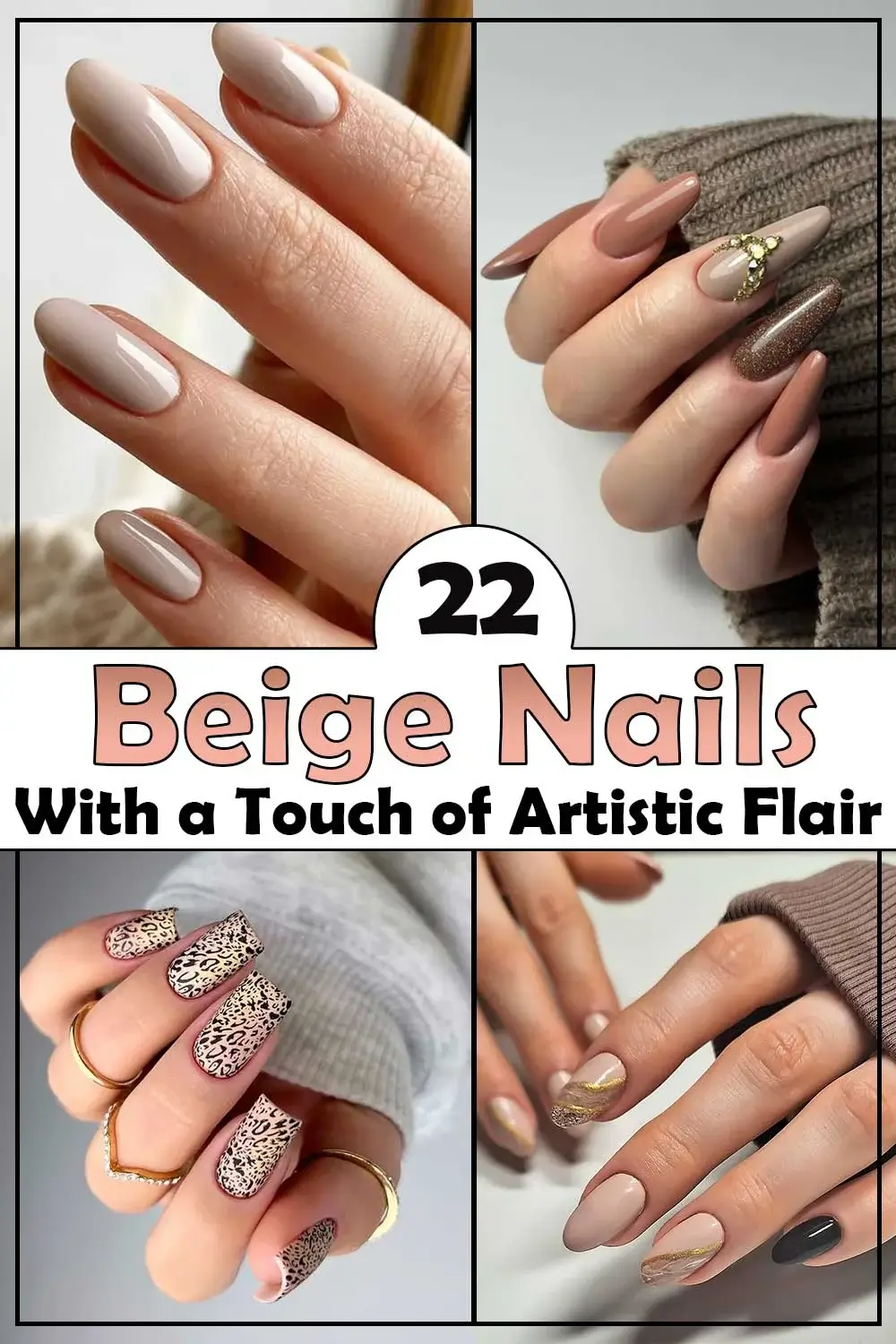 22 Versatile Beige Nail Designs