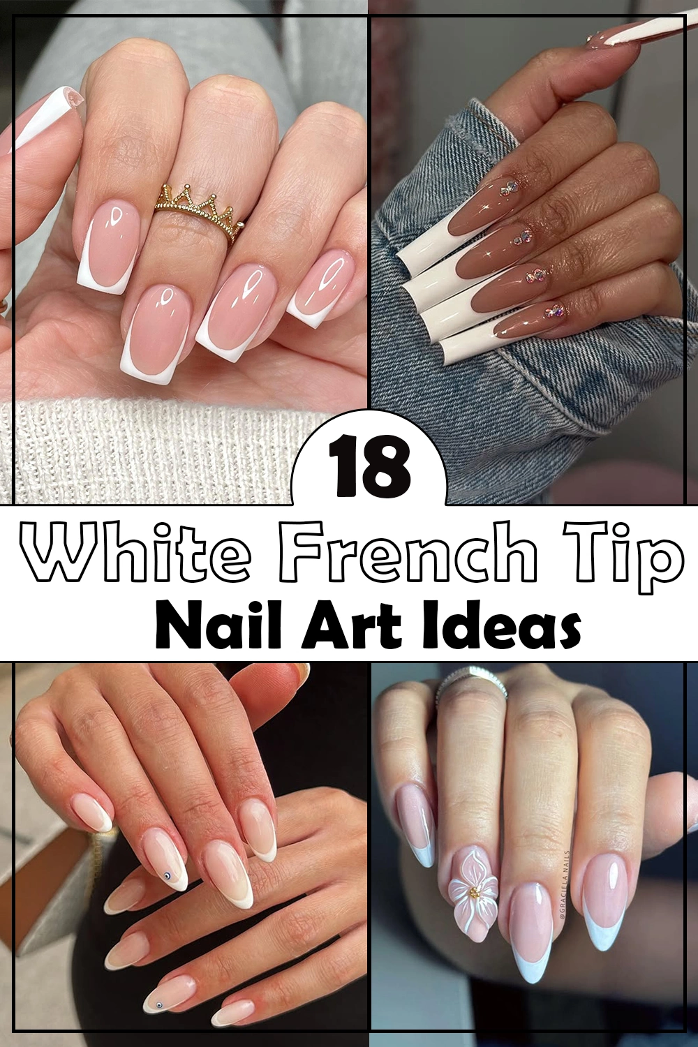 18 Elegant White French Tip Nails