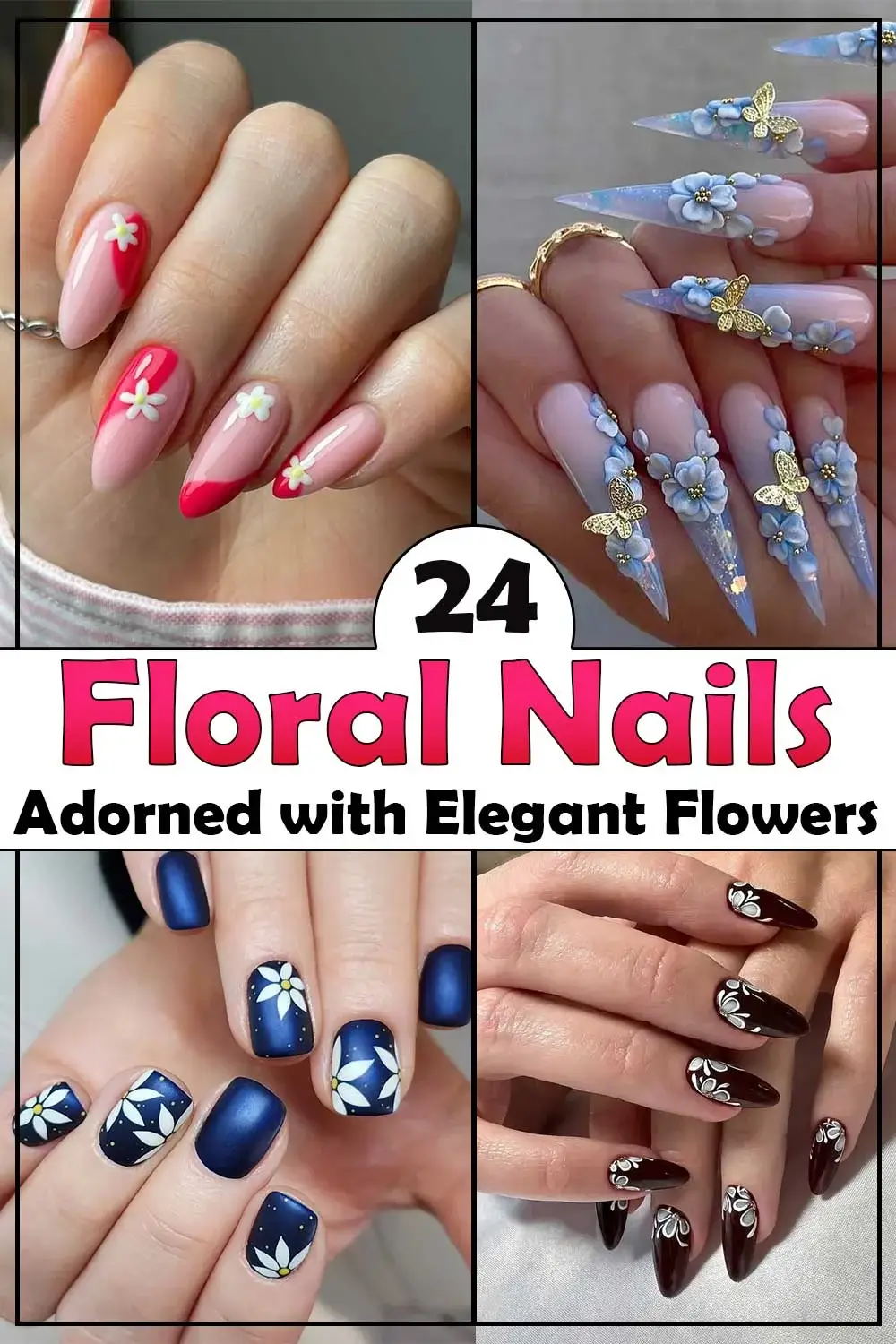 24 Blooming Floral Nail Designs