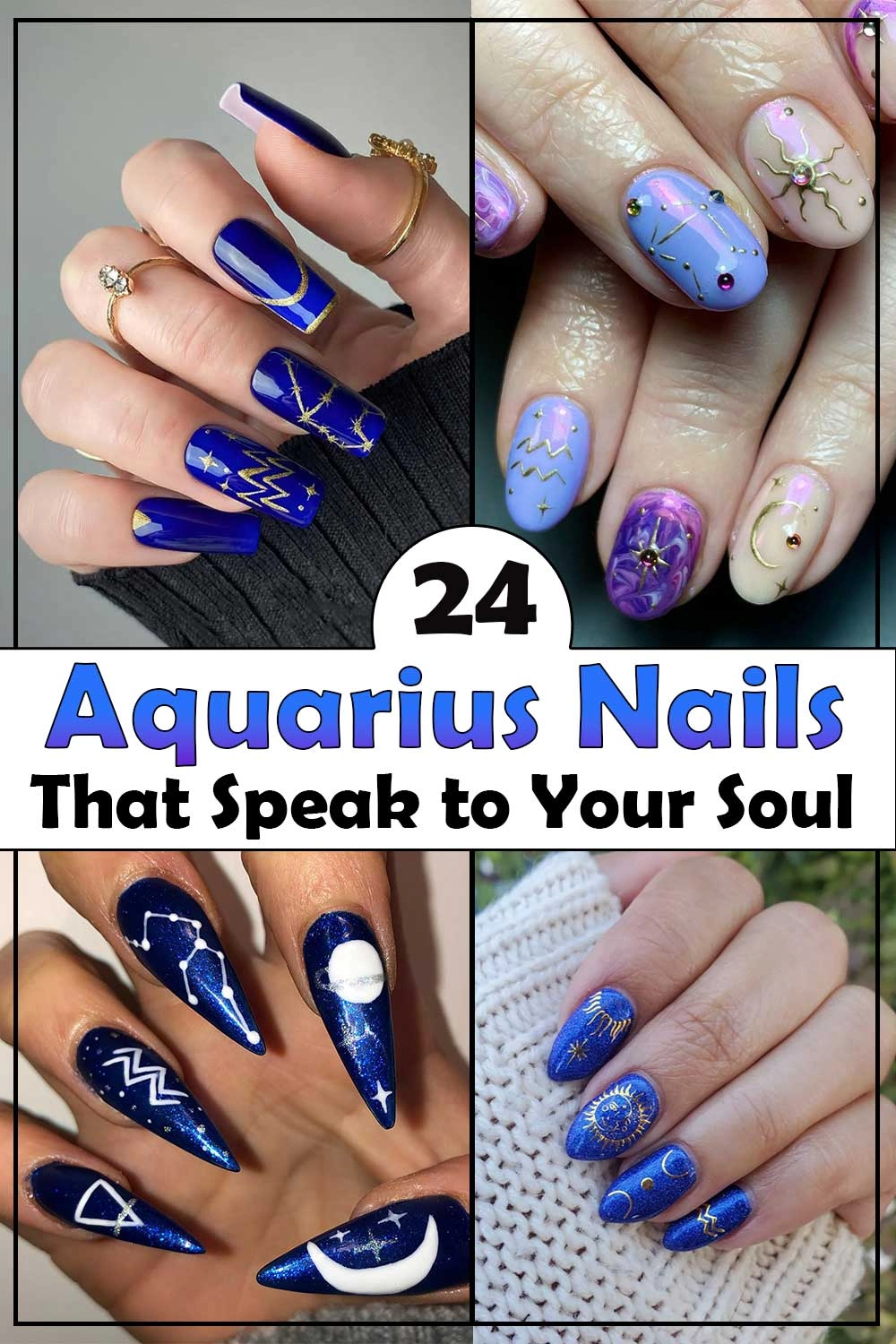 24 Unique Aquarius Nail Designs