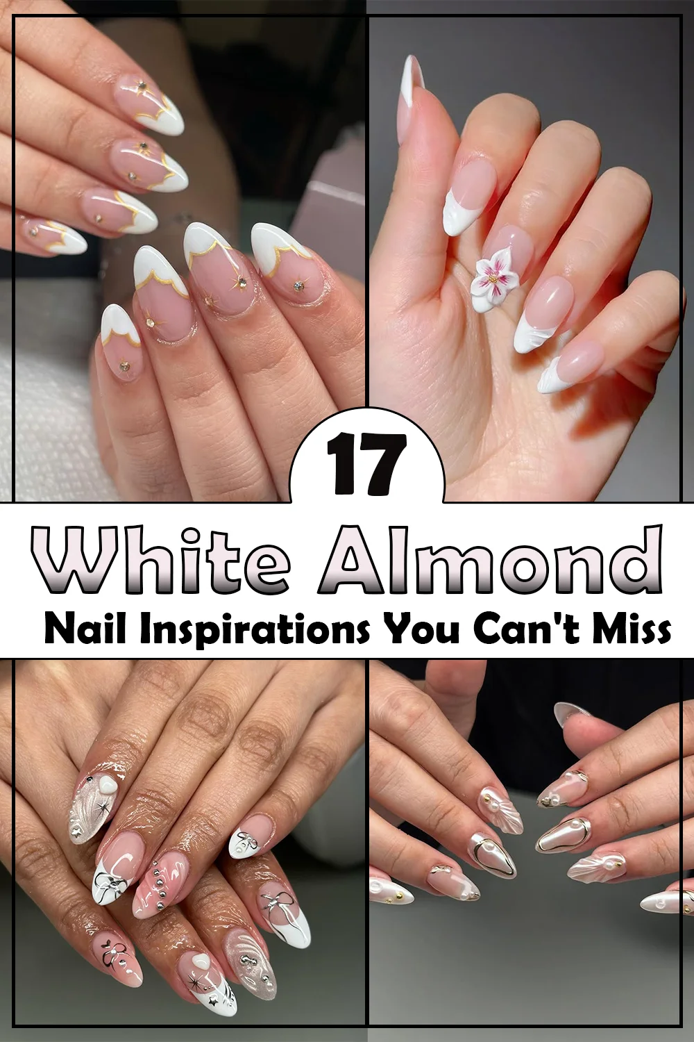 17 White Almond Nails Inspirations