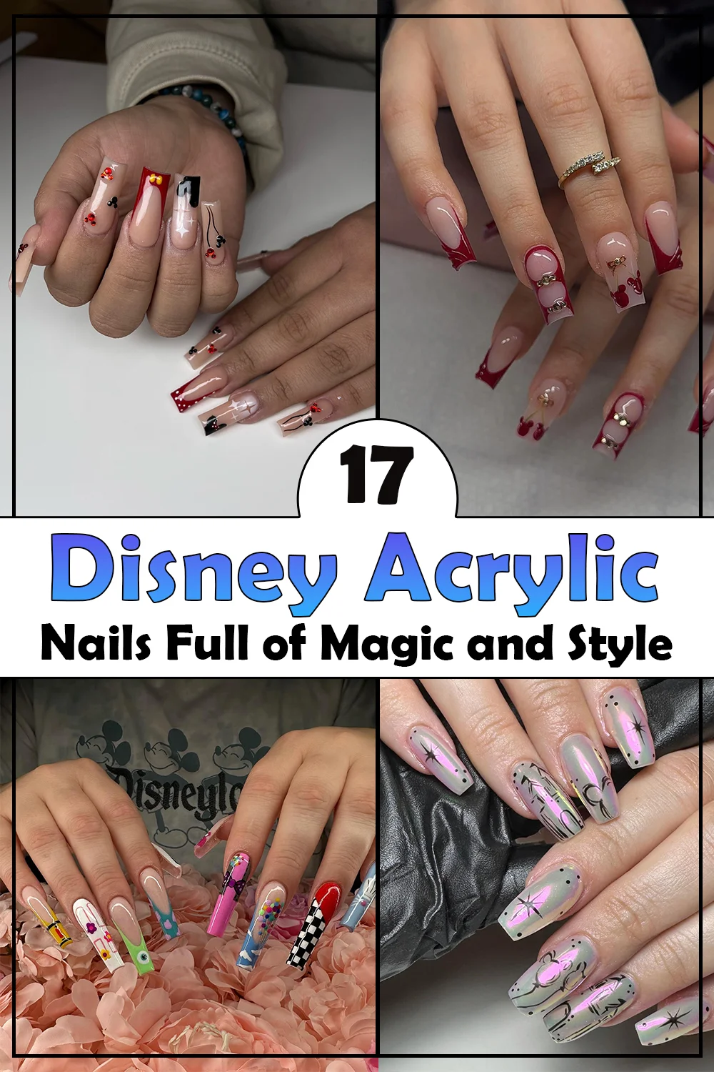 17 Cute & Creative Disney Acrylic Nails
